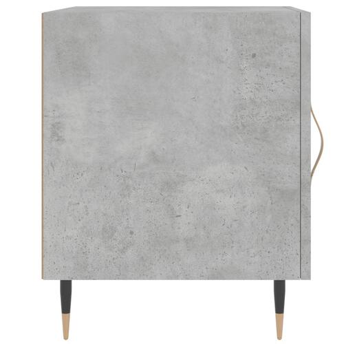 Sengeborde 2 stk. 40x40x50 cm konstrueret træ betongrå