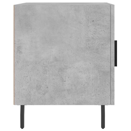 Sengeborde 2 stk. 40x40x50 cm konstrueret træ betongrå