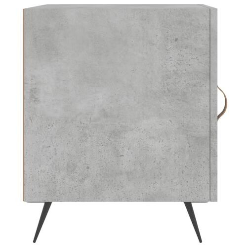 Sengeborde 2 stk. 40x40x50 cm konstrueret træ betongrå