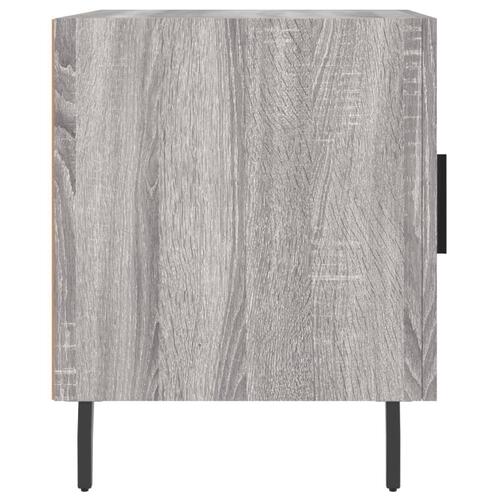 Sengeborde 2 stk. 40x40x50 cm konstrueret træ grå sonoma-eg