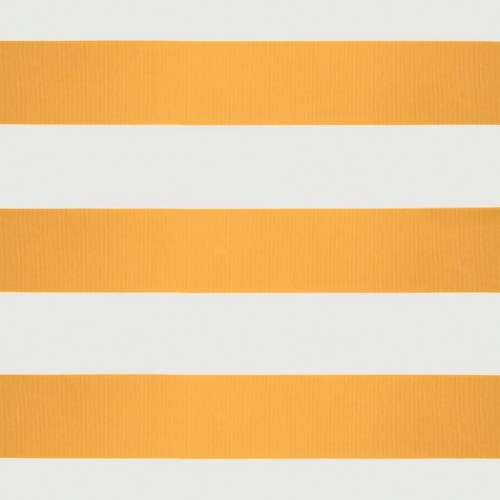 Foldemarkise 5x3 m stof og aluminium gul og hvid