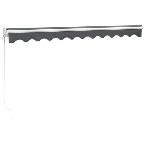 Foldemarkise 3,5x2,5 m stof og aluminium antracitgrå