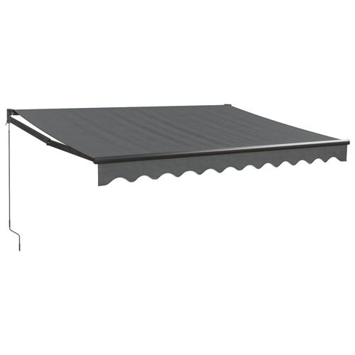 Foldemarkise 3,5x2,5 m stof og aluminium antracitgrå