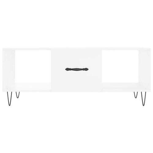 Sofabord 102x50x40 cm konstrueret træ hvid