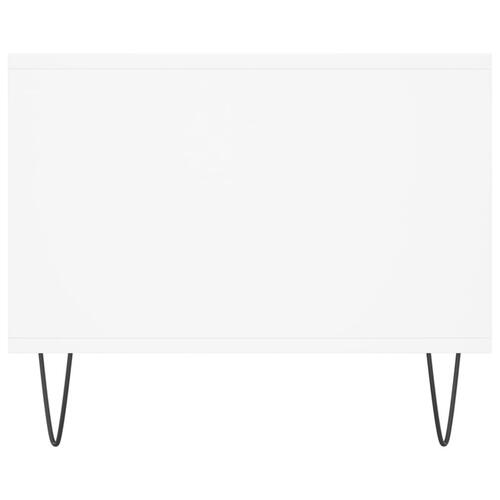 Sofabord 102x50x40 cm konstrueret træ hvid