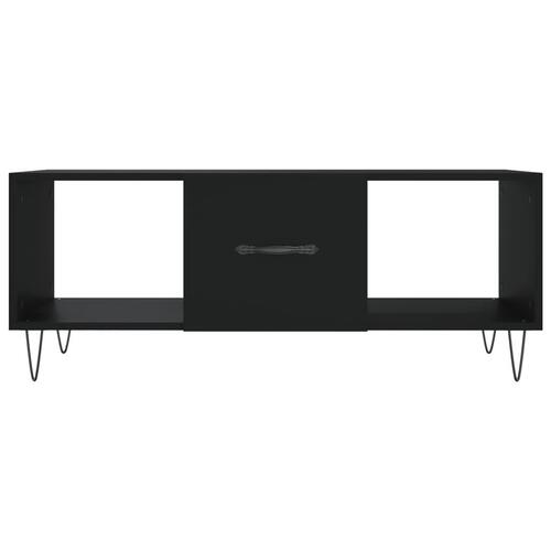 Sofabord 102x50x40 cm konstrueret træ sort
