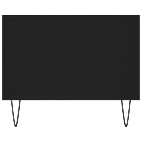 Sofabord 102x50x40 cm konstrueret træ sort