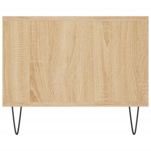 Sofabord 102x50x40 cm konstrueret træ sonoma-eg
