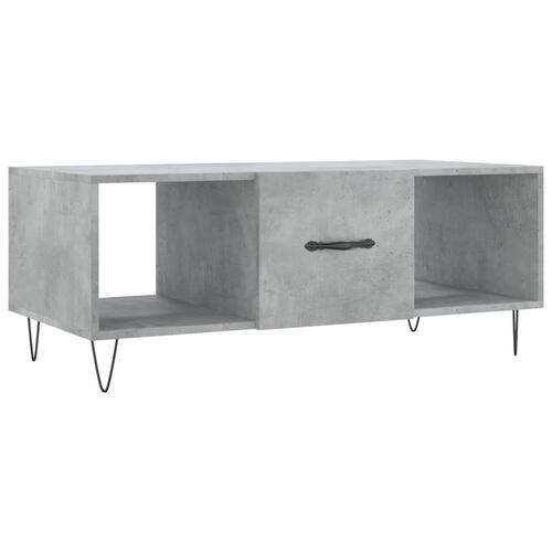 Sofabord 102x50x40 cm konstrueret træ betongrå