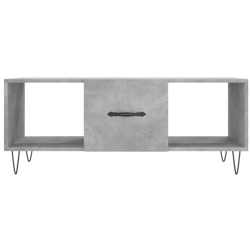 Sofabord 102x50x40 cm konstrueret træ betongrå
