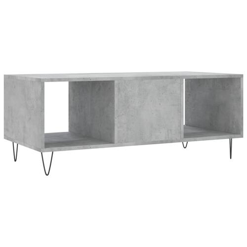 Sofabord 102x50x40 cm konstrueret træ betongrå