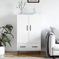 Skab 69,5x31x115 cm konstrueret træ hvid højglans