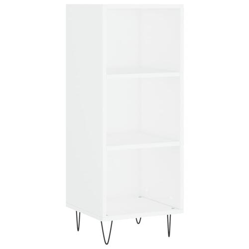 Skænk 34,5x32,5x90 cm konstrueret træ hvid