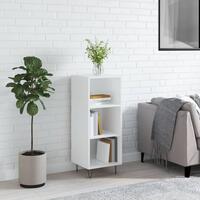 Skænk 34,5x32,5x90 cm konstrueret træ hvid højglans