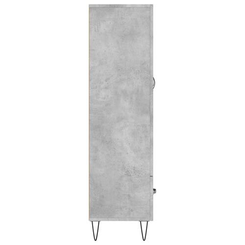 Skab 69,5x31x115 cm konstrueret træ betongrå