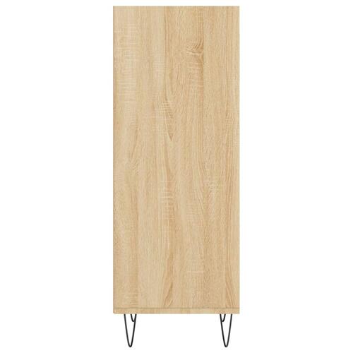 Skænk 34,5x32,5x90 cm konstrueret træ sonoma-eg