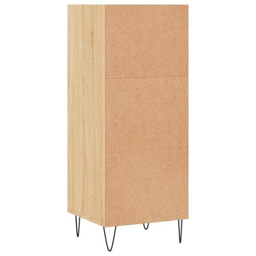 Skænk 34,5x32,5x90 cm konstrueret træ sonoma-eg