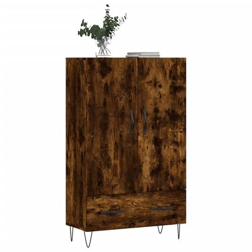 Skab 69,5x31x115 cm konstrueret træ røget sonoma-eg