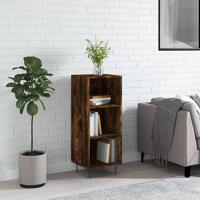Skænk 34,5x32,5x90 cm konstrueret træ røget egetræsfarve