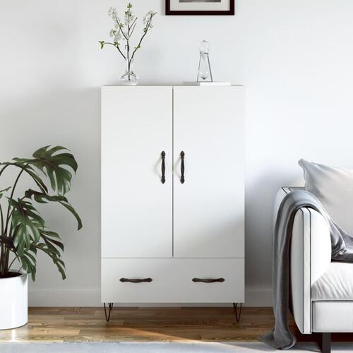 Skab 69,5x31x115 cm konstrueret træ hvid