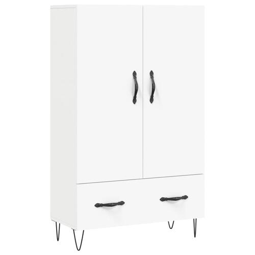 Skab 69,5x31x115 cm konstrueret træ hvid