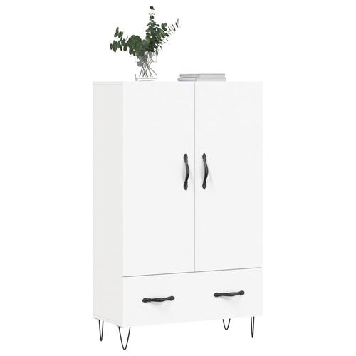 Skab 69,5x31x115 cm konstrueret træ hvid