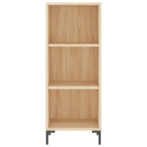 Skænk 34,5x32,5x90 cm konstrueret træ sonoma-eg