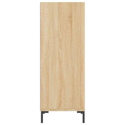 Skænk 34,5x32,5x90 cm konstrueret træ sonoma-eg