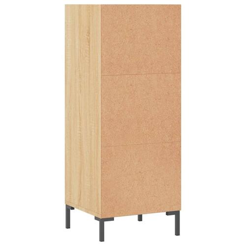 Skænk 34,5x32,5x90 cm konstrueret træ sonoma-eg