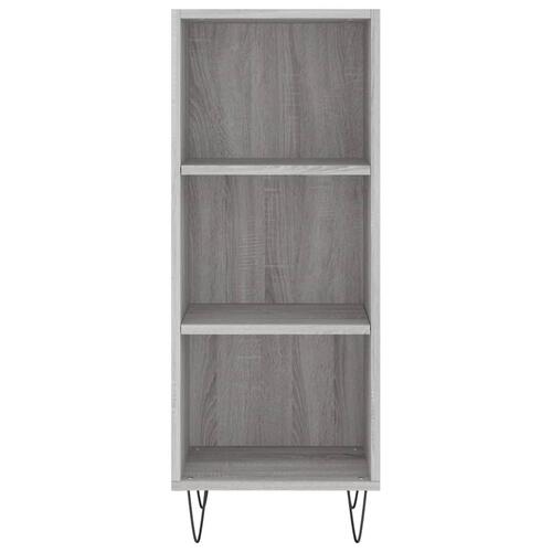 Skænk 34,5x32,5x90 cm konstrueret træ grå sonoma-eg