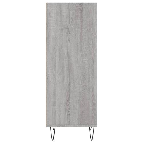 Skænk 34,5x32,5x90 cm konstrueret træ grå sonoma-eg