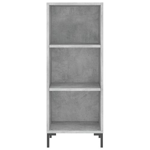 Skænk 34,5x32,5x90 cm konstrueret træ betongrå