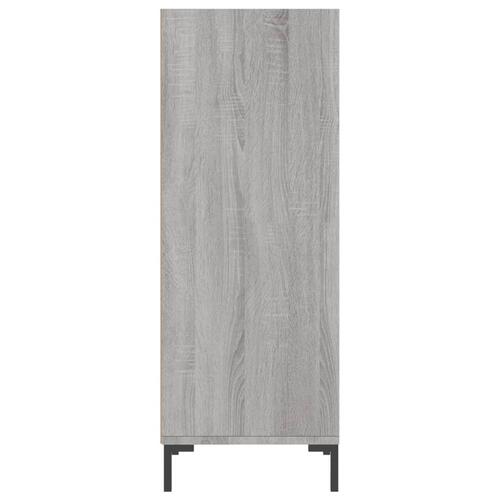 Skænk 34,5x32,5x90 cm konstrueret træ grå sonoma-eg