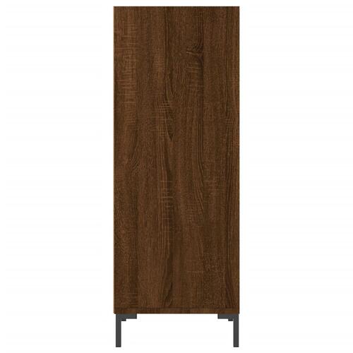 Skænk 34,5x32,5x90 cm konstrueret træ brun egetræsfarve