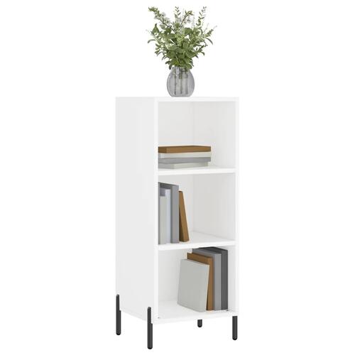 Skænk 34,5x32,5x90 cm konstrueret træ hvid