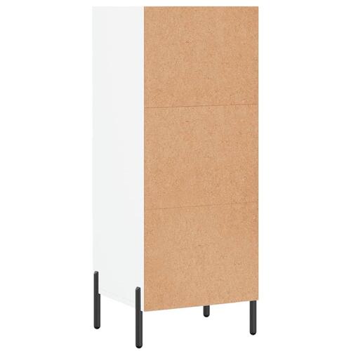 Skænk 34,5x32,5x90 cm konstrueret træ hvid