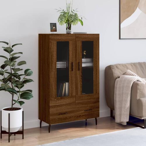 Skab 69,5x31x115 cm konstrueret træ brun sonoma-eg