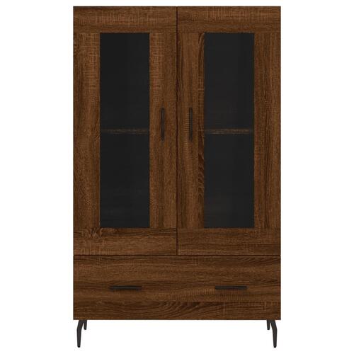 Skab 69,5x31x115 cm konstrueret træ brun sonoma-eg