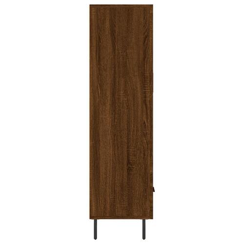 Skab 69,5x31x115 cm konstrueret træ brun sonoma-eg
