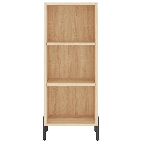 Skænk 34,5x32,5x90 cm konstrueret træ sonoma-eg