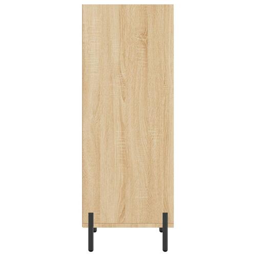 Skænk 34,5x32,5x90 cm konstrueret træ sonoma-eg
