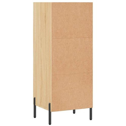 Skænk 34,5x32,5x90 cm konstrueret træ sonoma-eg