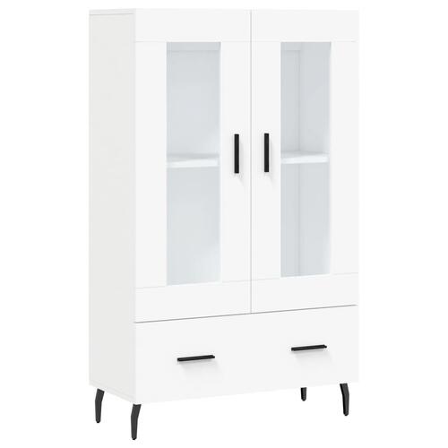 Skab 69,5x31x115 cm konstrueret træ hvid
