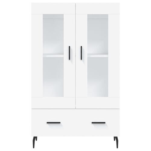 Skab 69,5x31x115 cm konstrueret træ hvid