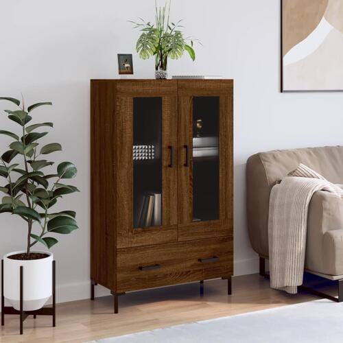 Skab 69,5x31x115 cm konstrueret træ brun sonoma-eg