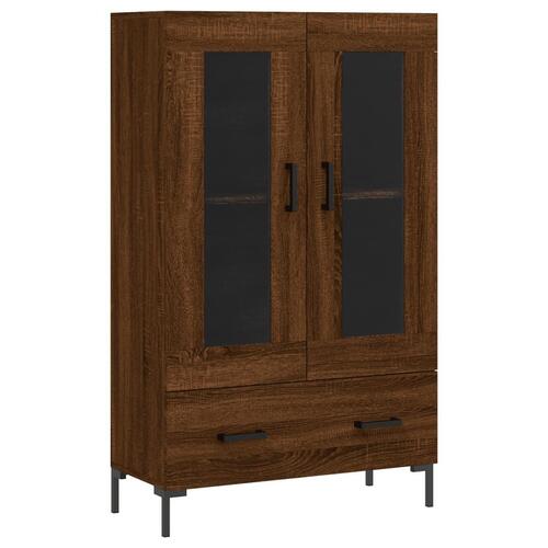 Skab 69,5x31x115 cm konstrueret træ brun sonoma-eg