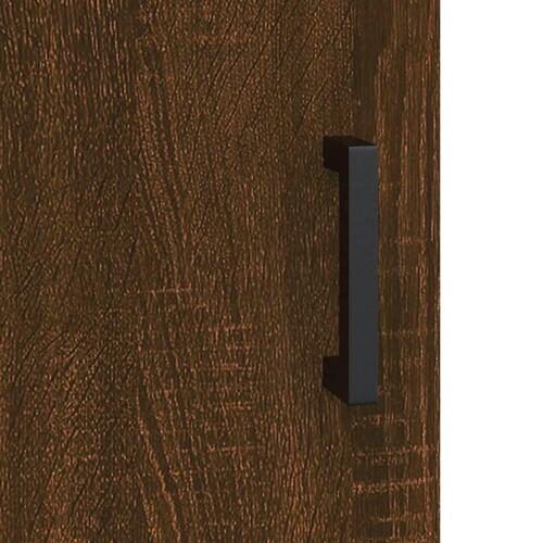 Skab 69,5x31x115 cm konstrueret træ brun sonoma-eg