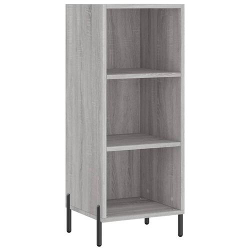 Skænk 34,5x32,5x90 cm konstrueret træ grå sonoma-eg