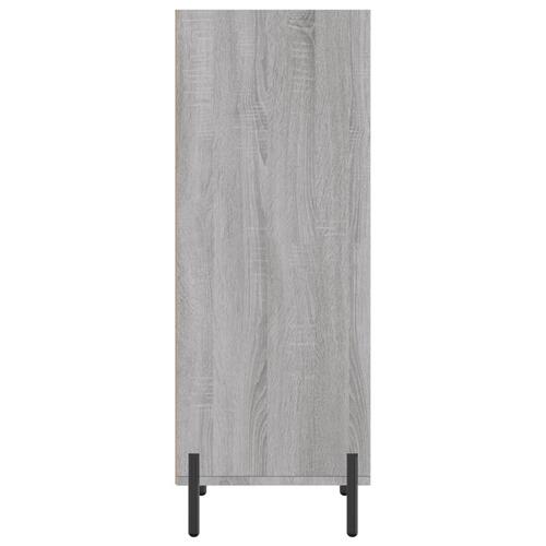 Skænk 34,5x32,5x90 cm konstrueret træ grå sonoma-eg