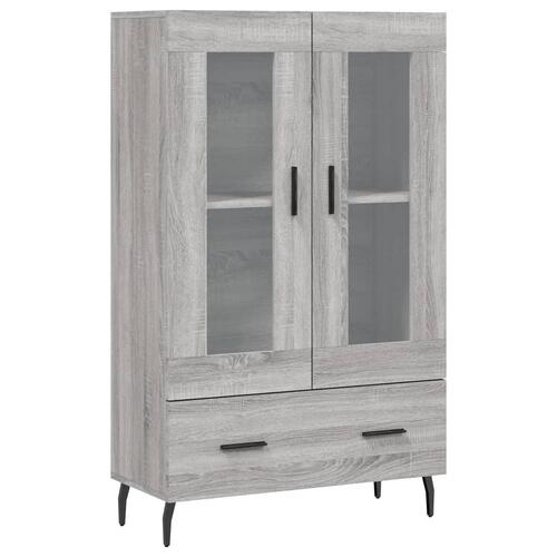 Skab 69,5x31x115 cm konstrueret træ grå sonoma-eg